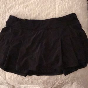 Black Lululemon Tennis/Running Skirt
